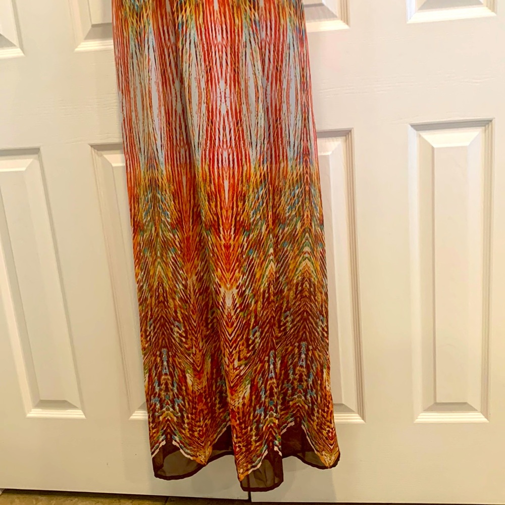 Maxi Dress, two tiered, multi color - Picture 4 of 5